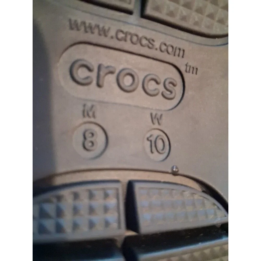 Crocs Classic Mega Crush Sandal Unisex Thick Soled Sandals Black Sz M 8 Women 10 - Picture 12 of 12